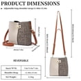 thumbnail image 3 of GAEKEAO Crossbody Purses for Women Vegan Leather Bucket Bags Trendy Ladies Handbag Shoulder Purse Multi Pockets, 3 of 6