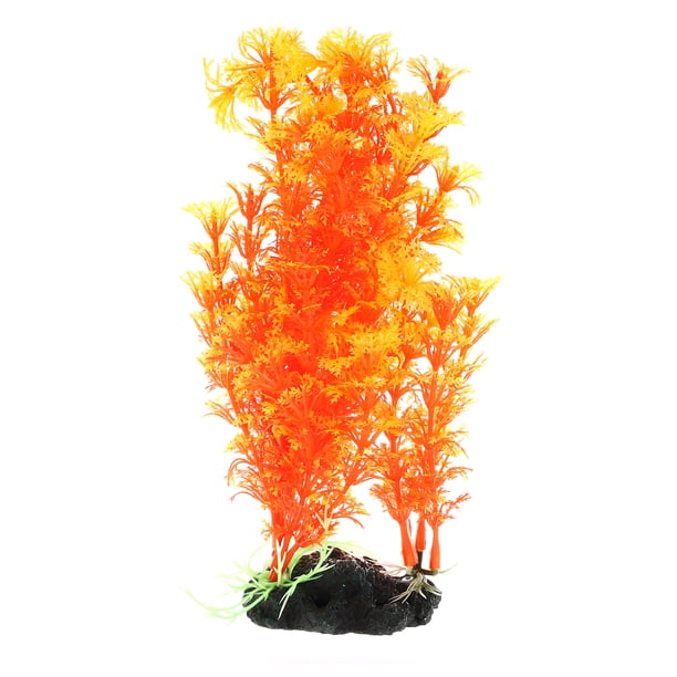 Planta acuática Artificial Unique Bargains para acuario Decoración de Paisaje rojo 7.87