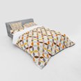 thumbnail image 3 of Ambesonne Geometric Bedding Set 3 Pcs, Angled Cyclic Tile, Twin, Multicolor, 3 of 3