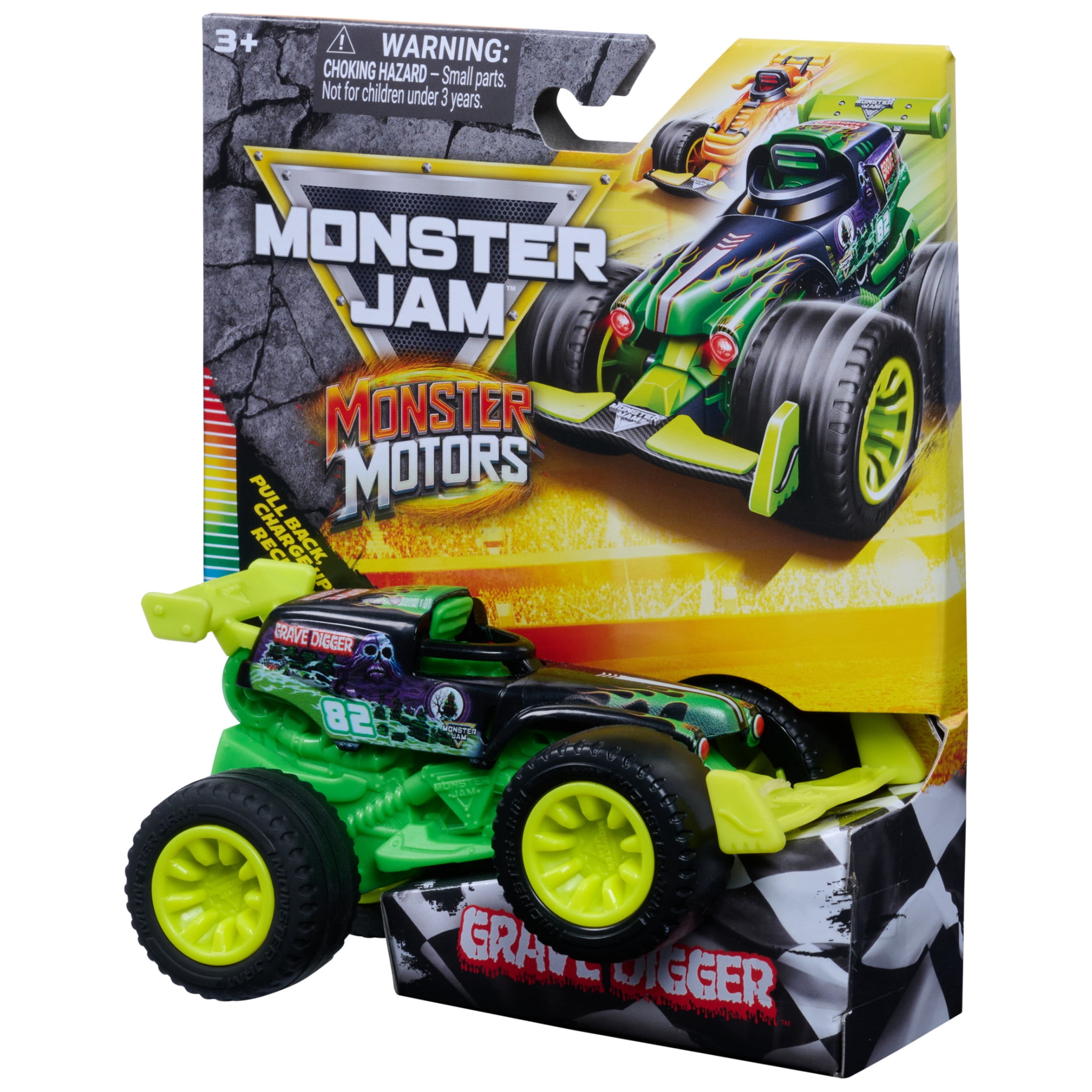 Monster Jam Monster Motors Grave Digger, 1:64 Scale