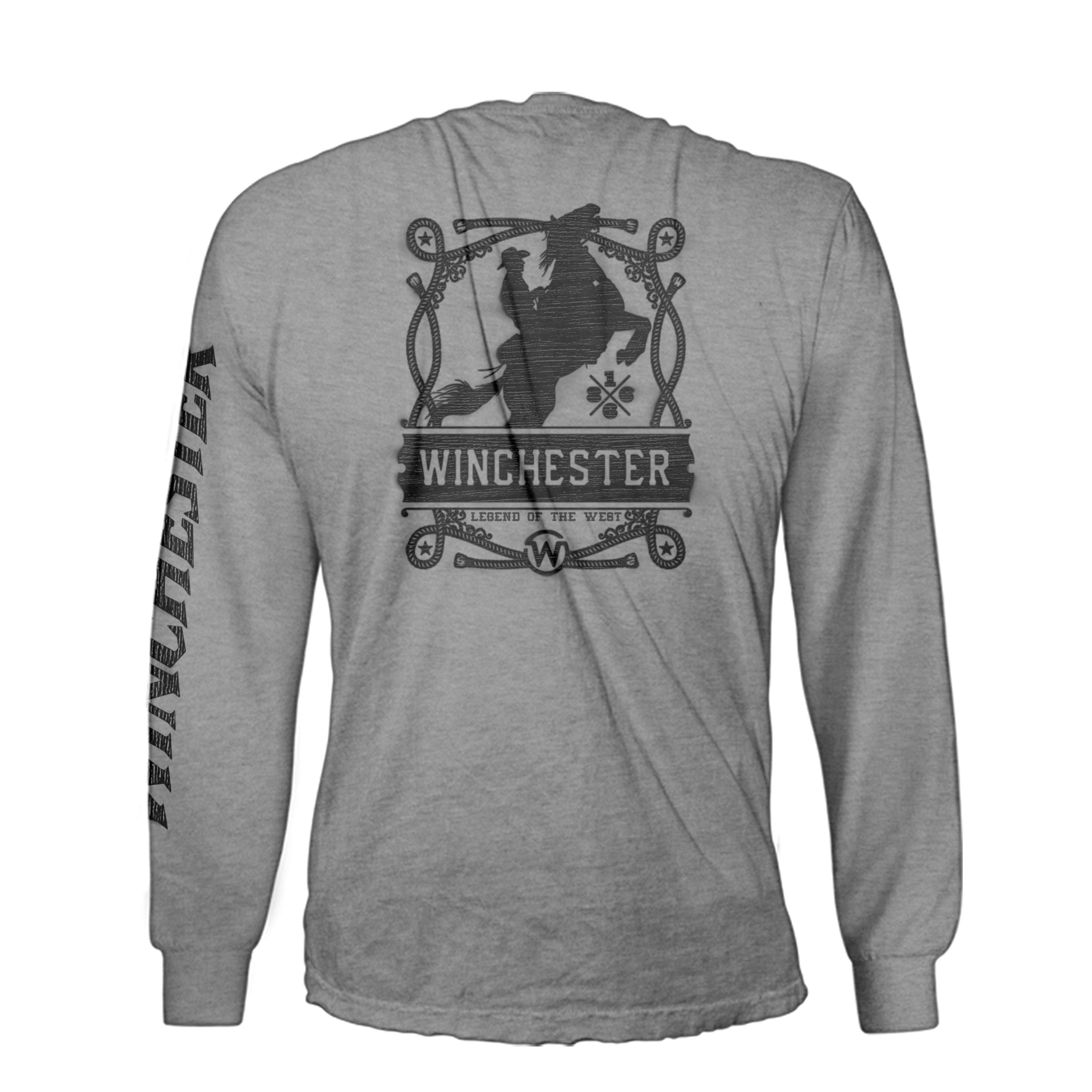 Winchester Official Winchester Mens Graphic Long Sleeve TShirt Wood