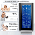 thumbnail image 5 of Estimulador Eléctrico Recargable Ems Tens 36 Modos 10 Parche Lab. G, Negro, 5 of 5
