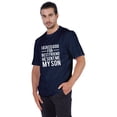 thumbnail image 4 of Inkmeso T-shirt à Col Rond pour Homme, Graphique Imprimé « J'ai Demandé à Dieu Mon Meilleur Ami, Il m'A Envoyé Mon Fils », Tee pour Père Fils Amour, 4 of 7