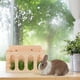 thumbnail image 3 of Comedero de heno para conejos, cobayas, chinchillas, herramienta de alimentación, comedero de heno de madera, 3 of 6
