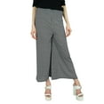 thumbnail image 5 of Bimba Womens Designer Pajamas Black Cotton Wide Leg Palazzo Pants, 5 of 7