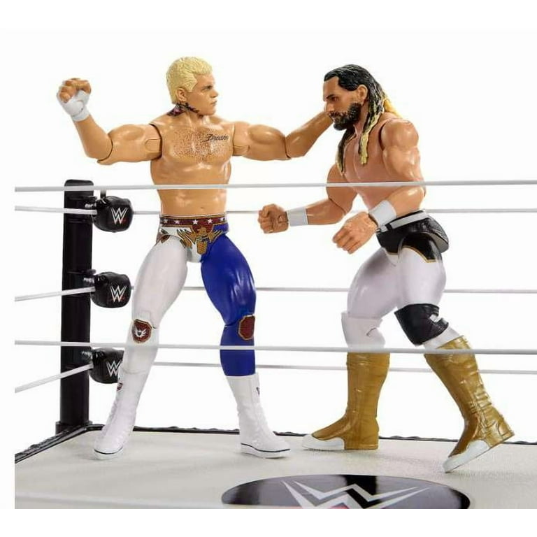 Mattel WWE RAW Brawl Ring Playset, Cody Rhodes, Seth Rollins