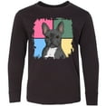 thumbnail image 3 of Inktastic Blue French Bull Dog Long Sleeve Youth T-Shirt, 3 of 5