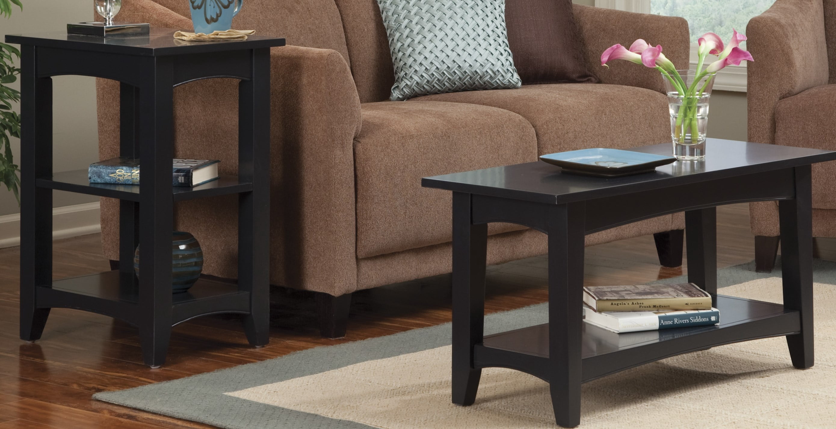 Shaker Cottage Tray Shelf Coat Hook with Bench Set, Charcoal Gray