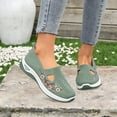 thumbnail image 4 of CAIXAI Low Top Walking Shoes Wide Walking Shoes for Women Classic Mesh Knitted Woven Sneakers Women Walking Anti-Skid Arch Support Platform Mary Janes Hands-Free Walking Tennis Shoes, 4 of 5