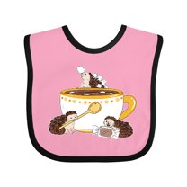 Inktastic Cute Hot Chocolate Hedgehogs Boys or Girls Baby Bib