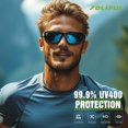 thumbnail image 3 of Gafas de sol deportivas Foliful polarizadas con protección UV400, paquete de 3, 3 of 7