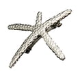 thumbnail image 4 of 2 Pinzas Para El Pelo De Estrella De Mar Bonitas, Pinzas Para El Pelo Para Mujeres Y Niñas, Joyería Plateada, 4 of 7