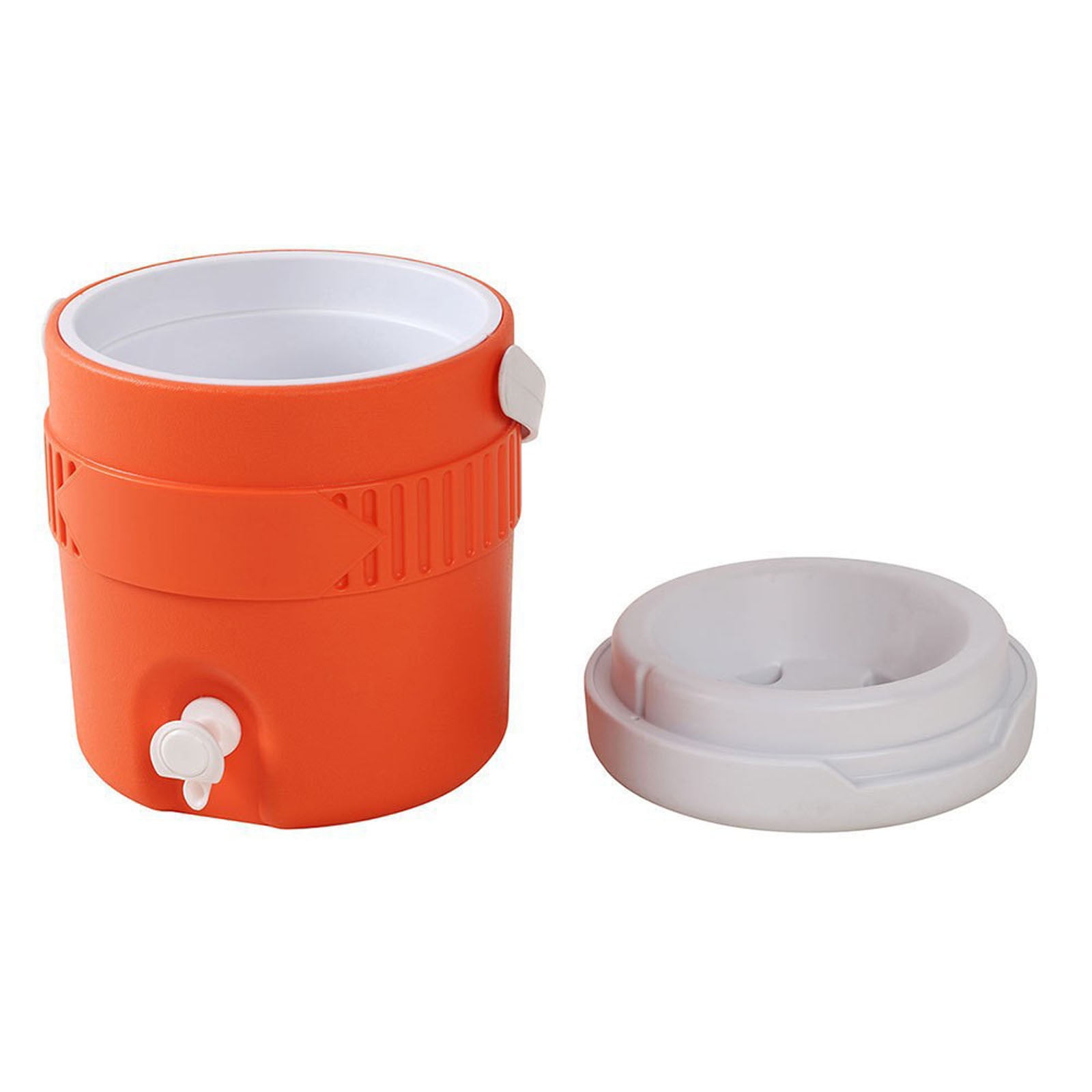 Sports Cooler Water Beverage Dispenser, 1 Gallon Portable Insulated Drink Dispenser with Spout, Water Cooler Jug for Outdoor Parties Fishing Camping (Orange)