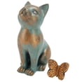 thumbnail image 3 of Estatua de gato sentado, estatuilla de gato, detalles exquisitos, estatuilla de gato de jardín, estatua de gato de resina, instalación sin esfuerzo, 3 of 12