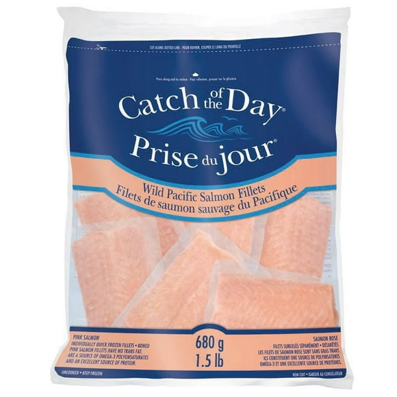 Catch Of The Day Wild Pacific Salmon Fillets, 680 g