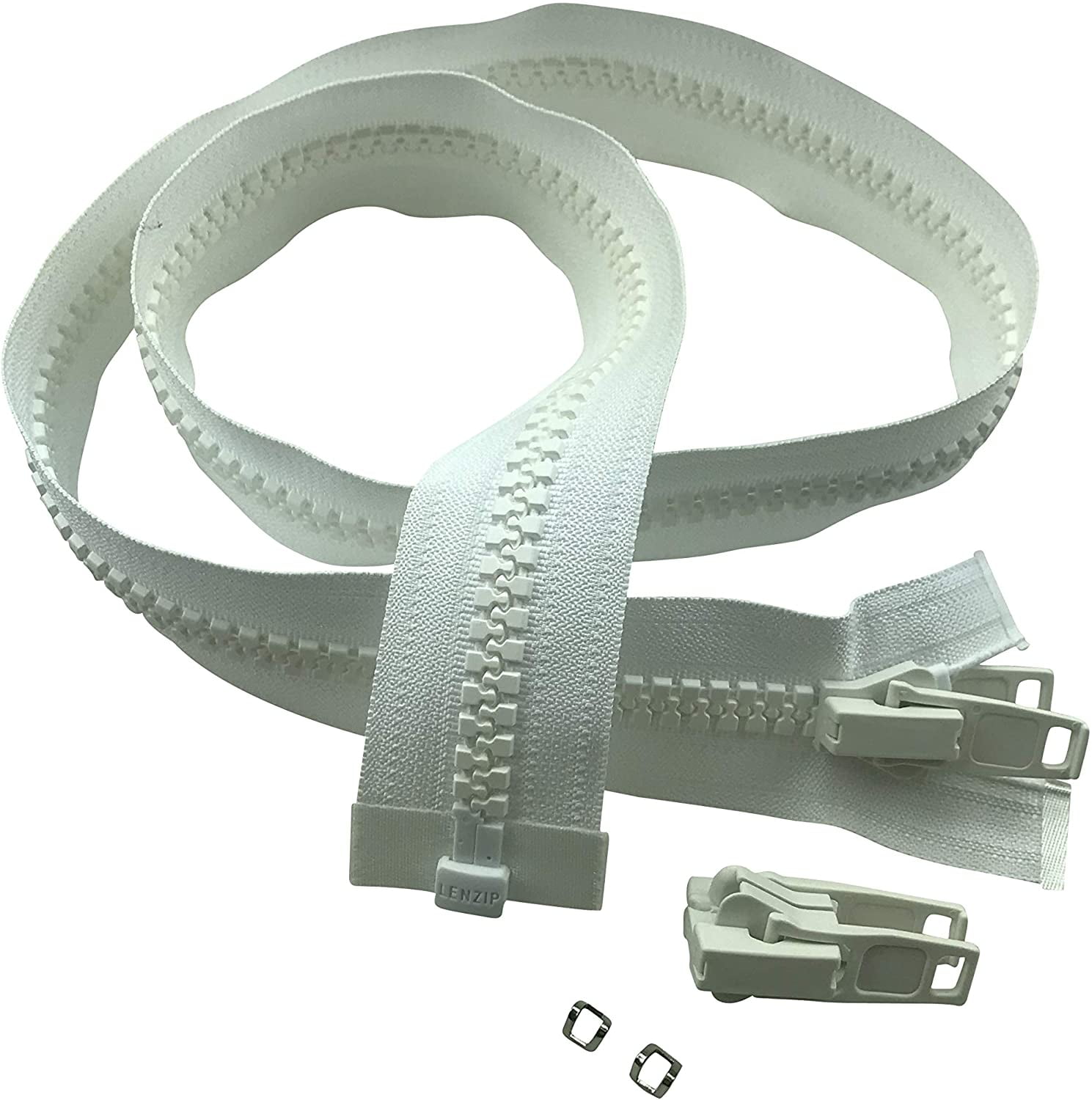 EZXtend Lenzip 10 Separating Zipper For Canvas Heavy Duty Cut To