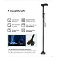QXWREL Walking Cane with Light for Men & Women, Folding Walking Stick
