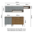 thumbnail image 3 of Cocina Integral Completa Modular Madesa Emilly 229cm MG 13, 3 of 5