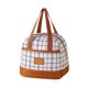 thumbnail image 2 of Bolsa isotérmica a cuadros | Bolsa bento de papel de aluminio grueso | Bolsa de mano de gran capacidad para el trabajo, la escuela o un picnic, 2 of 7