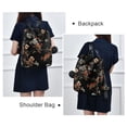 thumbnail image 4 of FORMRS Women's Travel Backpack Purse Anti-Theft Hidden Pockets Casual Shoulder Bag, Black Flowers, 4 of 7