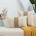 thumbnail image 4 of Funda de almohada con borlas de algodón y lino, funda de cojín para sofá, almohada de noche, almohada de cintura, 4 of 6