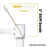 TerpTitans Original – Bamboo Cotton Swabs | Dual-Tip: Spiral for Maximum Absorption & Fine Point for Pinpoint Precision | Extra Strong, Lint-Free | 200 Count Box (400)