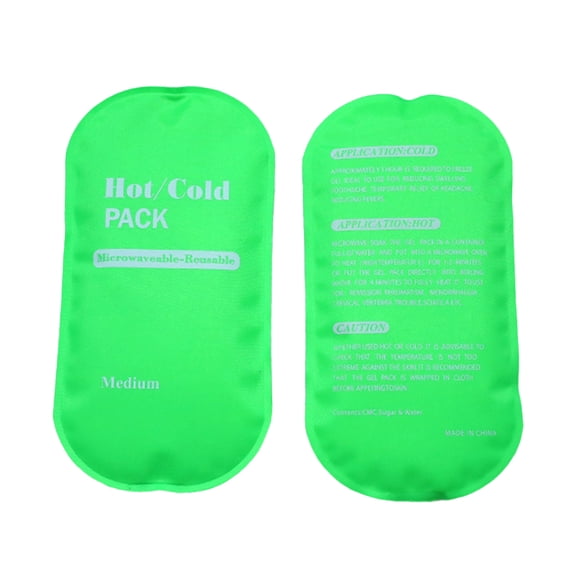 Reusable Gel Ice Pack for Pain Relief, Hot, Cold Therapy for Injuries, Knee, Shoulder, Ankle, Wrist, Neck, Back, Therapeutic Relief, 2-Pack
