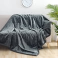thumbnail image 3 of AUQ King Size Blankets for Bed,Waterproof Urine Protection King Size Blanket,Thick Soft Plush Filling Long-lasting Simple to Clean Material Fuzzy Blanket,Grey, 3 of 4