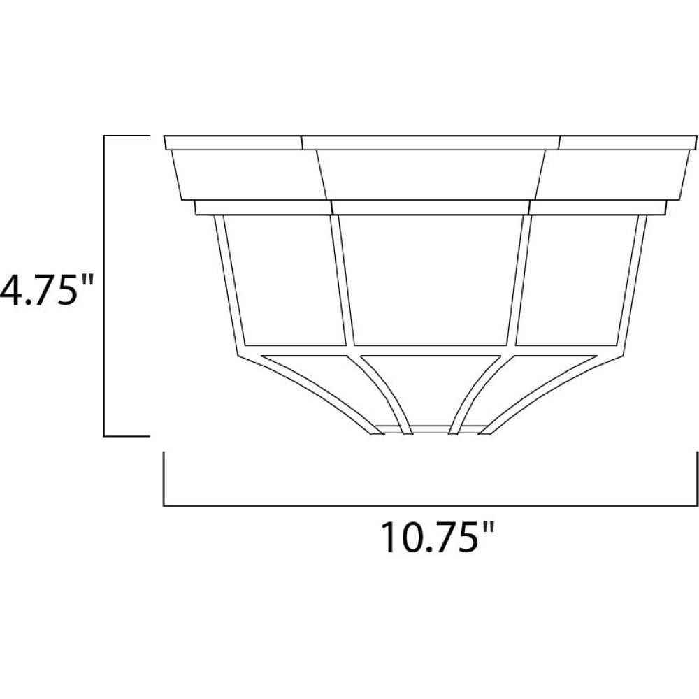 Maxim Lighting - Two Light Outdoor Ceiling Mount - Outdoor Flush Mount - Crown
