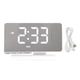 thumbnail image 2 of Reloj Despertador De Proyección Con 6 Niveles De Brillo, Proyector Giratorio De 180, Alarma Dual, Puertos De Carga USB, Pantalla LED Para Dormitorio Oficina, 2 of 7
