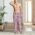 thumbnail image 2 of Susaid Lovely Animals Print Mens Pajama Pants Set Sleep & Lounge Pants, PJ Bottoms with Pockets and Button Fly-Medium, 2 of 6