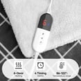 thumbnail image 3 of Maxkare Electric Heated Blanket Throw 4 Hour Auto Off and 6 Heating Levels, Flannel Blanket 50" x 60" Quick Heating and Machine Washable, Home Office Use for Gift, 3 of 9