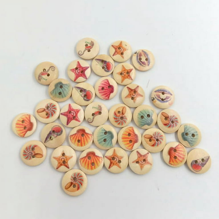 Wood Buttons-Round