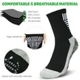 thumbnail image 5 of Tomfoto 3 Pairs Soccer Socks Breathable Non Slip Grip Sports Socks for Football Basketball Sports Socks for Men, 5 of 7