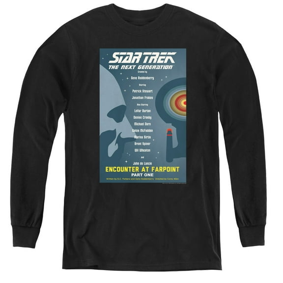 Star Trek - Tng Season 1 Episode 1 - Youth Long Sleeve Shirt - Small