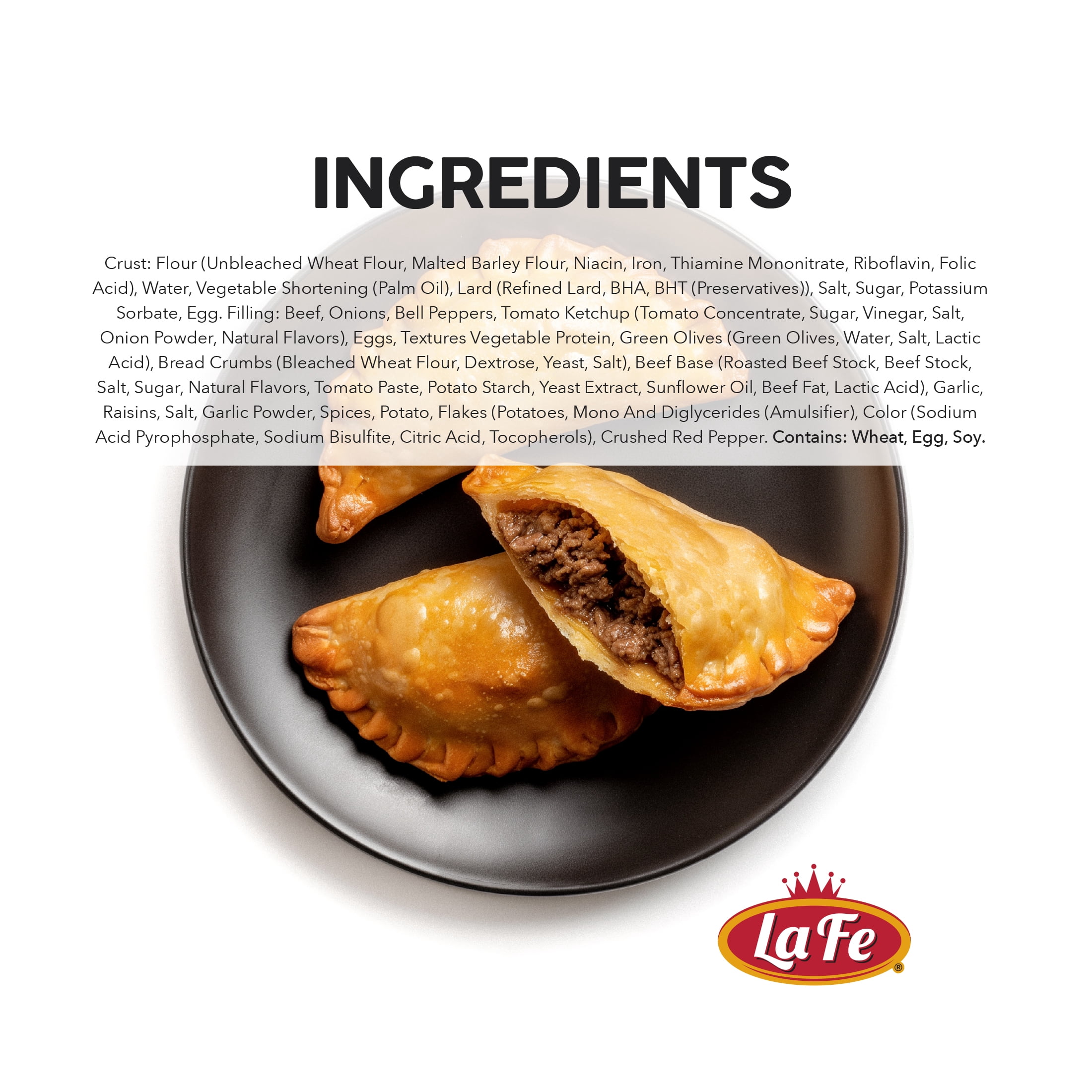La Fe Beef Empanadas, 9 oz, 3 Count (Frozen)