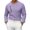 Purple, variant on Men Asymmetric Oblique Button V Neck Waffle Long Sleeve Top Slim Stretch Knit Minimalist Fashion Daily Walking Casual Tops White S