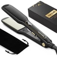 thumbnail image 1 of Plancha alisadora de pelo con plancha de titanio de 4,3 cm de ancho Wavytalk, 1 of 7