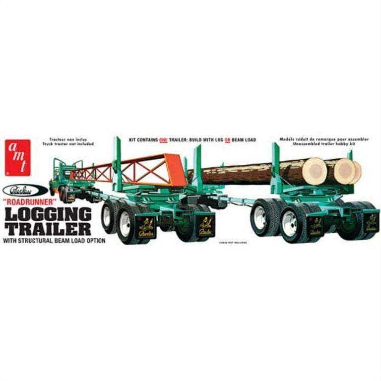 AMT 1/25 Peerless Logging Trailer AMT1103 Plastics Car/Truck