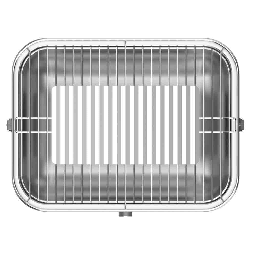 Portable Charcoal Hibachi Grill with Stainless Steel Grates