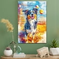 thumbnail image 2 of Miniature American Shepherd Dog Canvas Volleyball Stretched Canvas Size 8x12 – Funny Miniature American Shepherd Dog Canvas Wall Decor, Funny Dog Wall Art for Volleyball Room, 2 of 5
