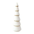 thumbnail image 1 of Árbol de Navidad de madera Decoración navideña Figura pequeña Árbol de Navidad de mesa para Blanco 11x11x34cm, 1 of 9