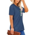 thumbnail image 3 of XCHQRTI Christian Shirts for Women Plus Graphic Blessed Girl Tees Jesus Religous Tops, 3 of 8