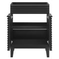 thumbnail image 4 of Vanity Cabinet (Sink not included), Black, Wood, Mid Century Hotel Bedroom Bathroom, Modern Contemporary HB33433, 4 of 9