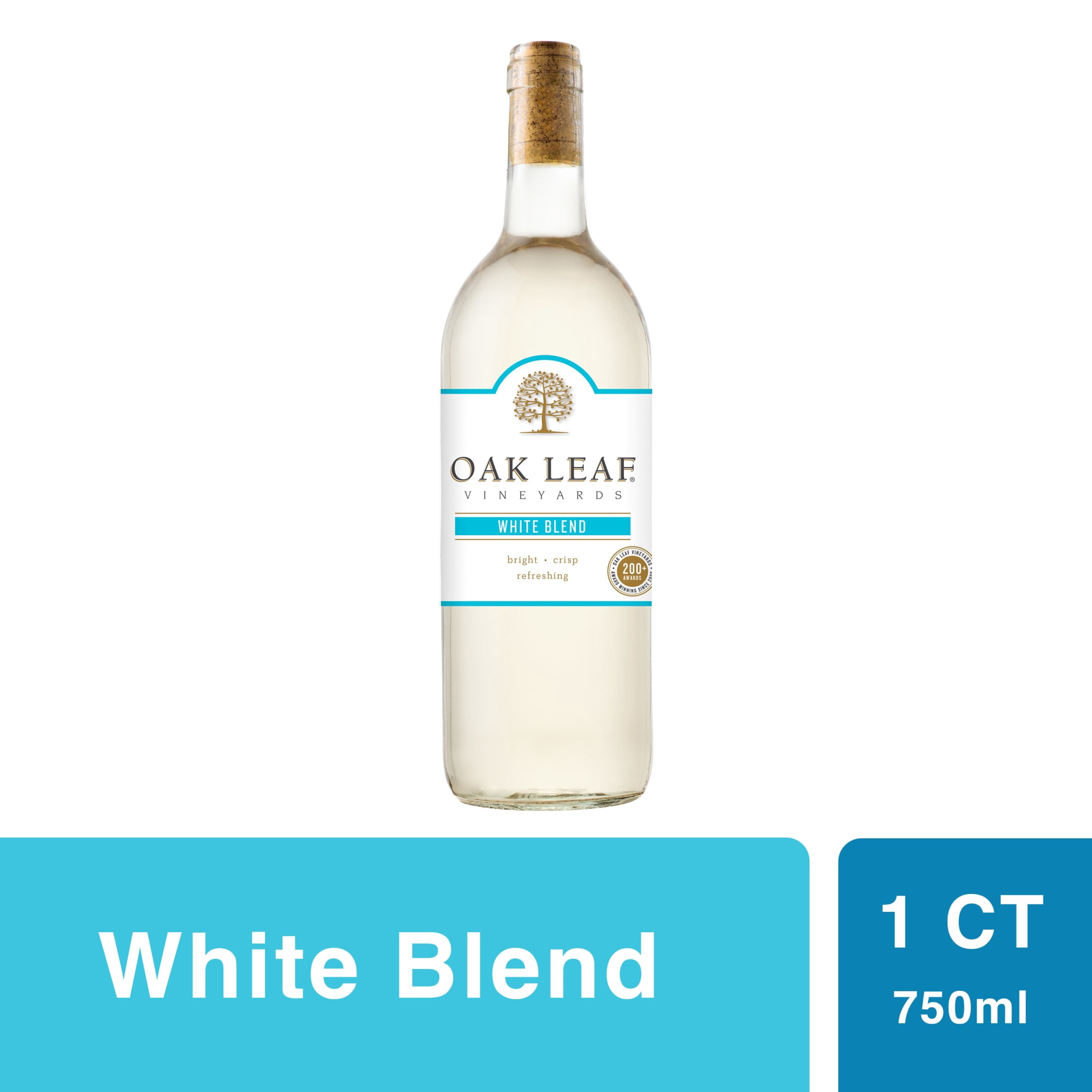 Oak Leaf Vineyards White Blend , 750 ml Bottle, 13.0% ABV, White Wines, Green Apple