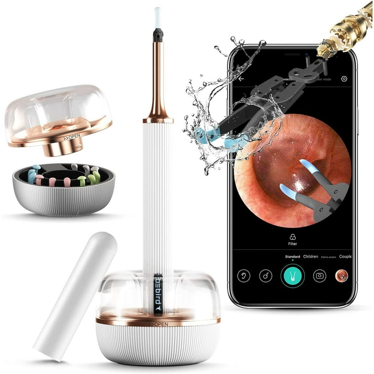 Bebird Note 3 Pro Max Tips Ear Stickers Ear Wax Removal Visual Ear Cleaner  Spoon And Tweezers 2 in 1 Otoscope With 1000W Camera