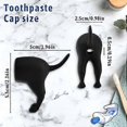thumbnail image 5 of 2Pcs Funny Pooping Dog Butt Toothpaste Dispenser - Creative Reusable Toothpaste Squeezer Caps for Kids & Adults, 5 of 5