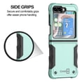 thumbnail image 2 of CoverON For Samsung Galaxy Z Flip 5 / Galaxy Z Flip5 Case, Military Grade Heavy Duty Rugged Phone Cover Grip, Green, 2 of 9