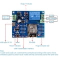 thumbnail image 3 of 2X WIFI Relay Controller Module, DC 5V 8V-80V ESP8266 Wireless Controller Module ESP-12F for IOT Smart, 3 of 8