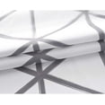 thumbnail image 6 of DriftAway Raymond Geometric Triangle Trellis Pattern Lined Thermal Insulated Blackout Grommet Energy Saving Window Curtains 2 Layers 2 Panels, 52" x 63" Soft, White and Gray, 6 of 6